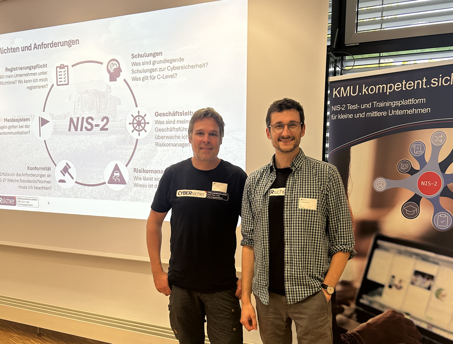 Dominik Niehus, coactum GmbH und Tim Brinkmeier, Doktorand an der Universität Paderborn